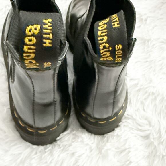 DR. DOC MARTENS | 2976 Platform Chelsea Black Boots Lug Sole Combat Platform| 7 - Picture 5 of 7